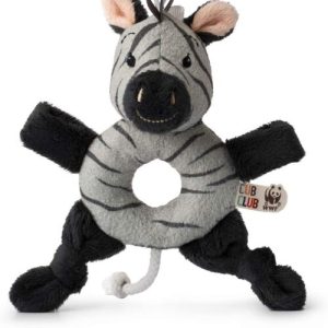 Jucarie apucatoare bebe zebra Ziko gri, WWF, iFamily
