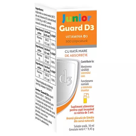 Junior Guard D3 500UI, 10ml