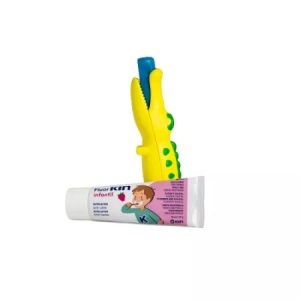 Kit de calatorie pentru copii cu pasta de dinti, 25ml si periuta de dinti Crocodil, Laboratorios Kin