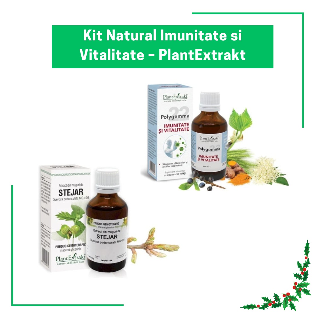 Kit Imunitate si Energie – Stejar si Polygemma 22 | PlantExtrakt