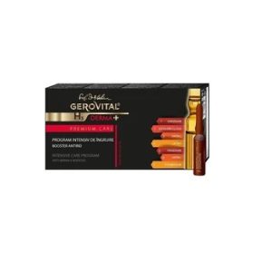 Kit program intensiv de ingrijire antirid Gerovital H3 Derma+, 7 fiole, Farmec