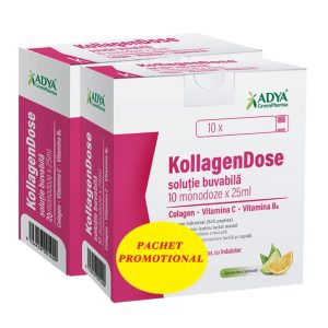 KollagenDose solutie buvabila, 20 + 10 monodoze, Adya Green Pharma