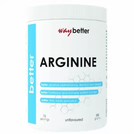 L-Arginina Pudra Better Arginine HCl, 300 g - Way Better
