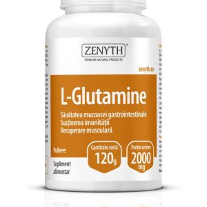 L-glutamina pulbere, 120g, Zenyth