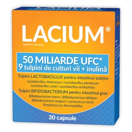 Lacium 50 miliarde UFC, 30 capsule, Zdrovit