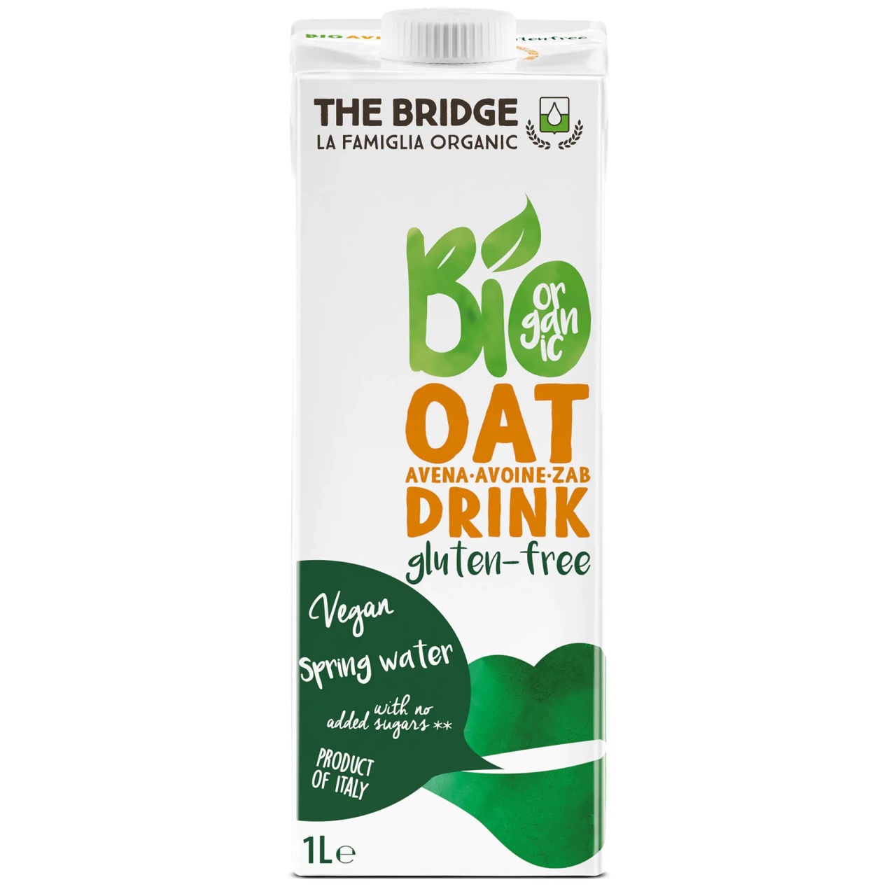 Lapte bio de ovaz fara gluten, 1L, The Bridge