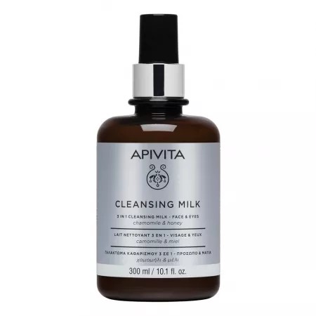 Lapte demachiant 3 in 1, 300 ml, Apivita