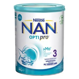 Lapte Nan 3 OptiPro +12luni, 800g, Nestle