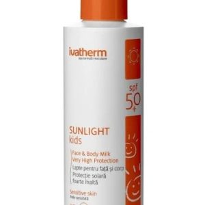 Lapte pentru copii cu protectie solara SPF 50+ Sunlight, 200 ml, Ivatherm