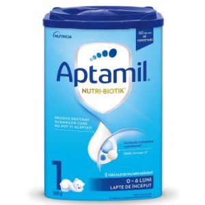 Formula de lapte praf Nutri Biotik 1, 0-6 luni, 800 g, Aptamil