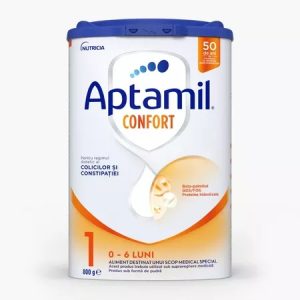 Lapte praf Aptamil Confort 1, 0-6 luni, 800g, Nutricia
