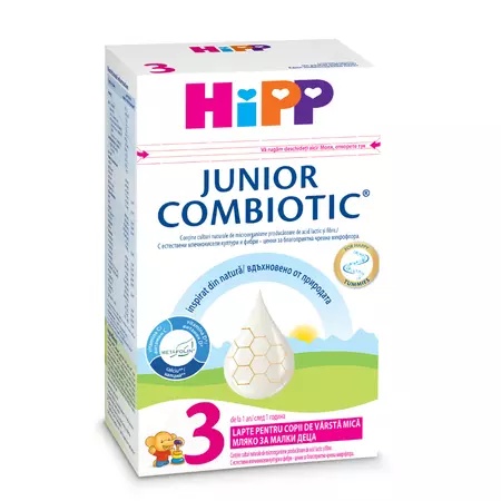 Lapte praf formula de crestere Junior Combiotic 3, +1 an, 500g, HiPP