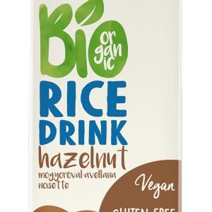 Lapte vegetal bio de orez cu alune de padure, 1l, The Bridge