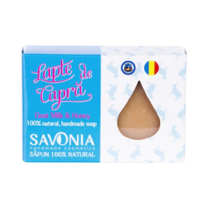 Sapun Natural Lapte de Capra si Miere, 90g, Savonia
