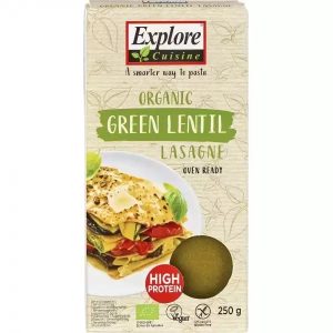 Lasagna din linte verde fara gluten, 250g, Explore Cuisine
