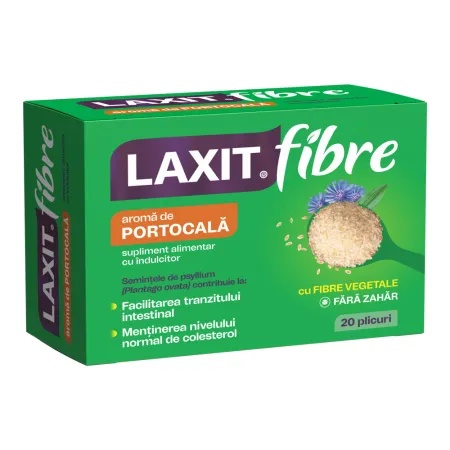Laxit Fibre, Aroma De Portocale, 20 plicuri, Fiterman