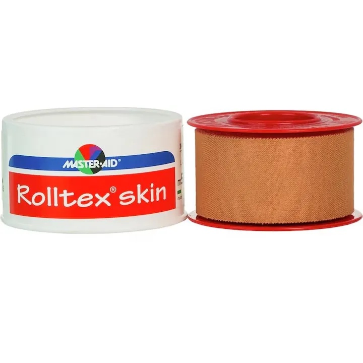Leucoplast din panza Rolltex, maro, 5m x 2.5cm, Master-Aid