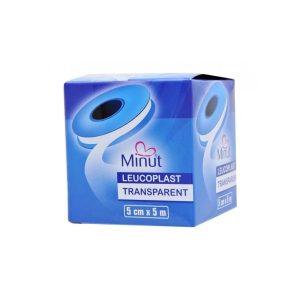 Leucoplast transparent, 5cm x 5m, 1 bucata, Minut