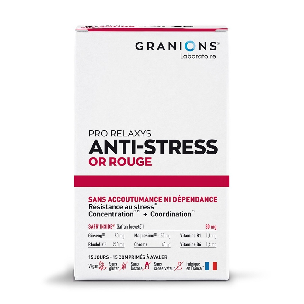 LGN Anti-Stress Or Rouge 15 comprimate, Granions