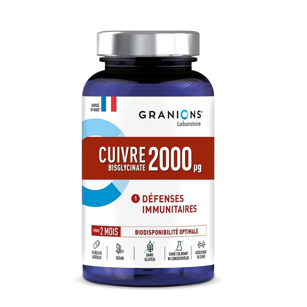 LGN Cupru Bisglicinat 2000 mcg, 60 capsule – Granions