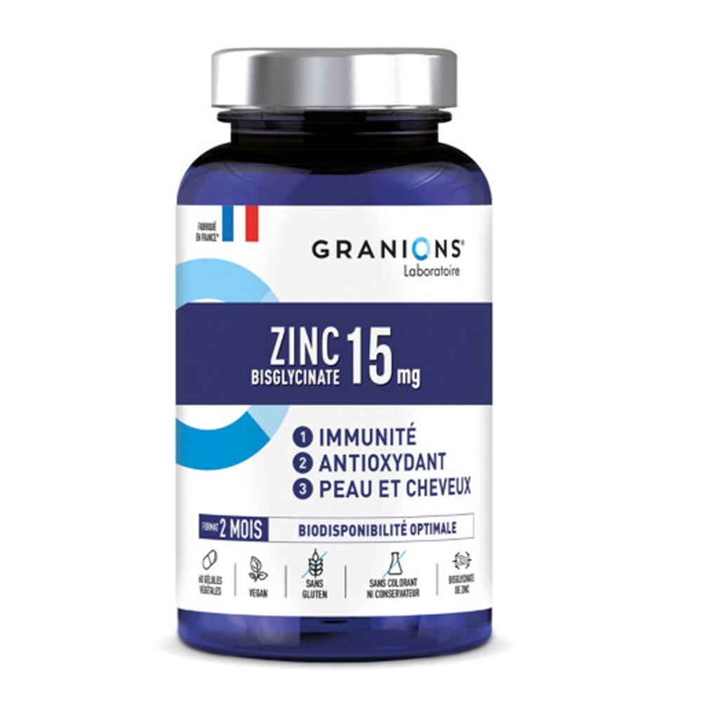 LGN Zinc Bisglycinate 15 mg 60 capsule vegetale, Granions