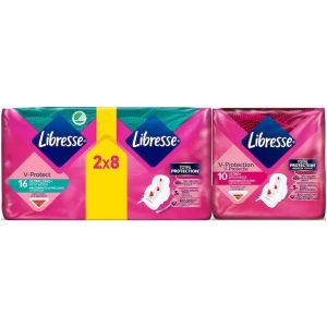 LIBRESSE Absorbante Ultra Long ,16buc + Absorbante Ultra Normal, 10buc, oferta speciala