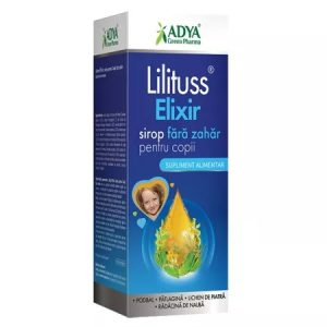 Lilituss Elixir Sirop pentru copii fara zahar, 180ml, Adya Green Pharma