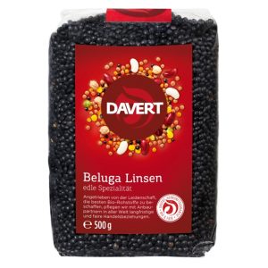 Linte neagra bio Beluga, 500g, Davert