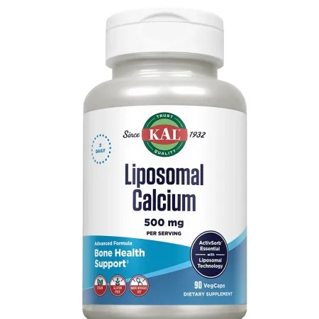 Liposomal Calcium 500 mg, 90 capsule vegetale, KAL, Secom