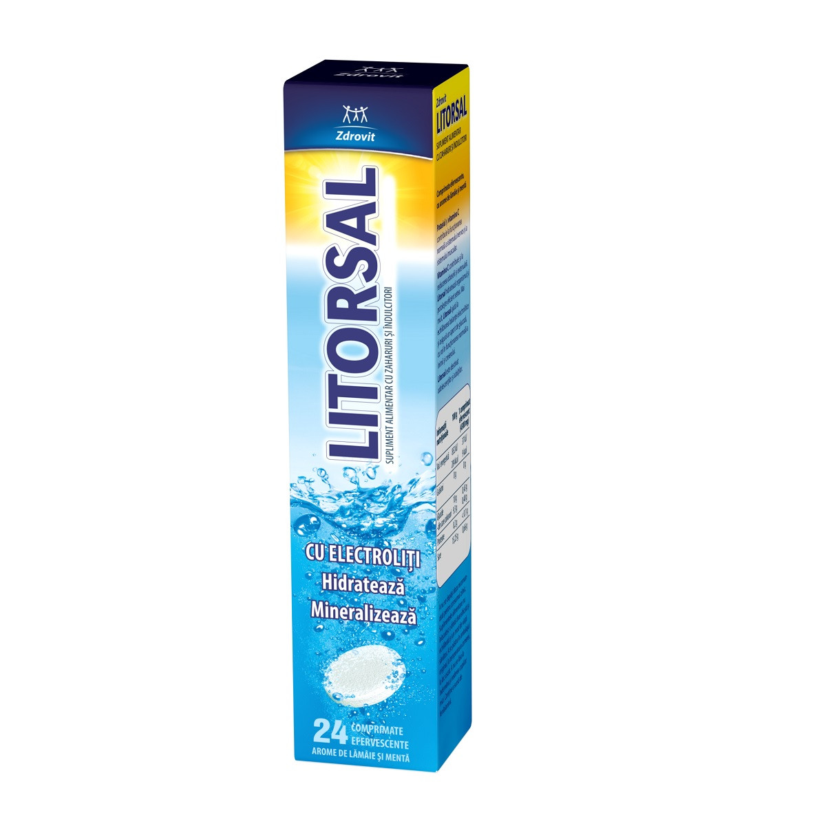 Litorsal menta si lamaie 24 comprimate Zdrovit – Hidratare