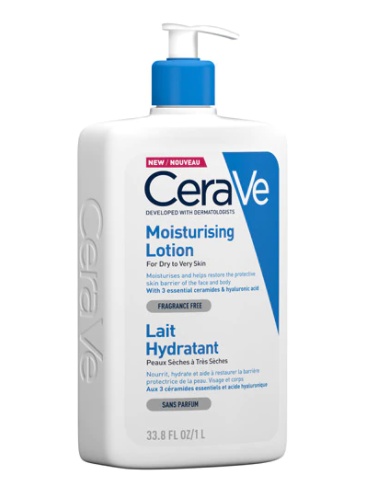 Lotiune hidratanta de fata si corp pentru piele uscata si foarte uscata, 1000 ml, CeraVe