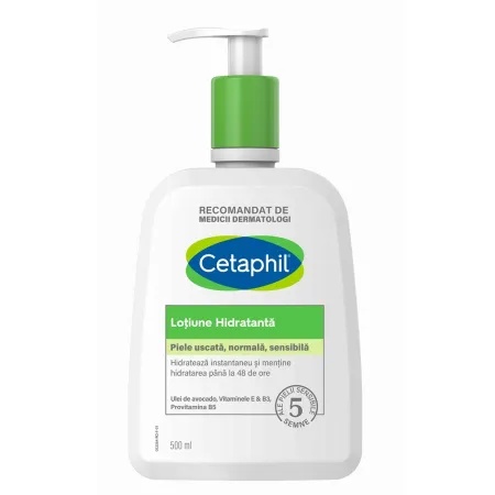 Lotiune hidratanta pentru fata si corp, 500 ml, Cetaphil