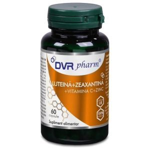 Luteina, Zeaxatina, Vitamina C si Zinc, 60 capsule, DVR Pharm