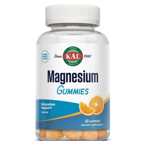 Magnesium Citrate Gummies, 60 jeleuri, KAL, Secom