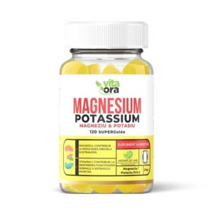 Magnesium Potassium cu aroma de lamaie, 120 jeleuri, Vita Ora