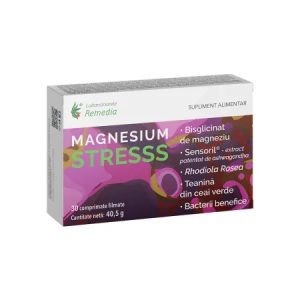 Magnesium Stresss pentru Relaxare, Rezistență la Stres, 30 comprimate, Remedia