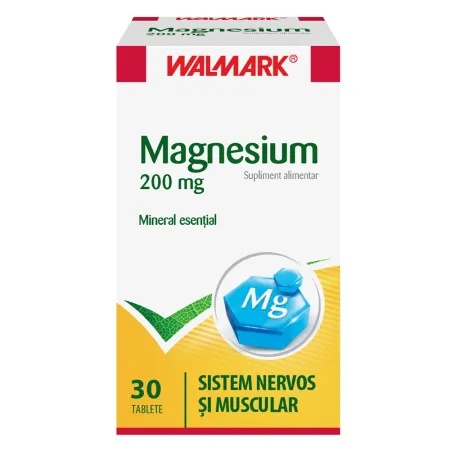 Magneziu, 200 mg, 30 tablete - Walmark