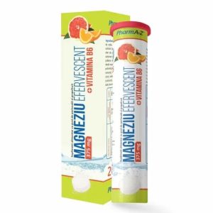 Magneziu 375mg + Vitamina B6, 20 comprimate efervescente, PharmaA-Z
