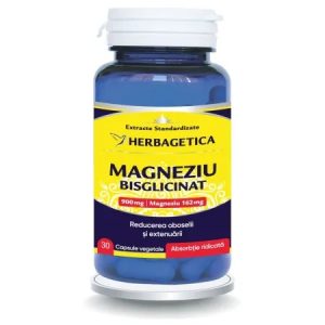 Magneziu bisglicinat, 30cps, Herbagetica