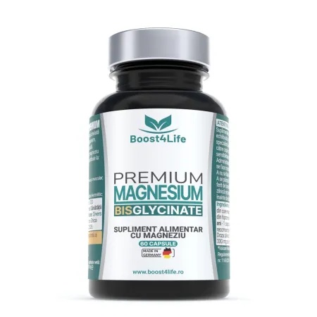 Magneziu Bisglicinat Premium, 60 capsule, Boost4Life