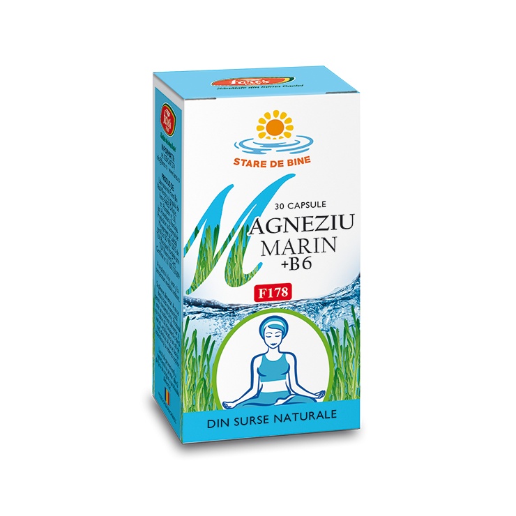 Magneziu Marin + B6 F178, 30 capsule
