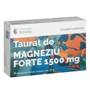 Magneziu Taurat Forte 1500mg, 30cpr. film, Remedia