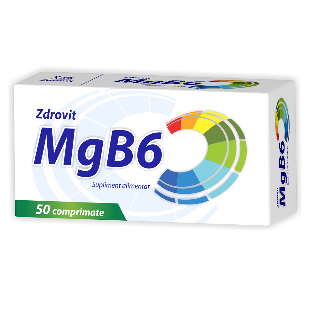 Magneziu + Vitamina B6, 50 comprimate