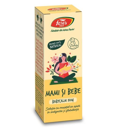 Mami si bebe Babycalm solutie, D104, 30 ml, Fares