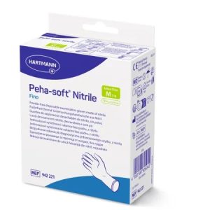 Manusi din nitril Peha-Soft Fino, marimea M (7-8), 10 bucati, Hartmann