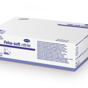 Manusi examinare Peha-soft nitrile nepudrate, M, albastre, 100 bucati, Hartmann