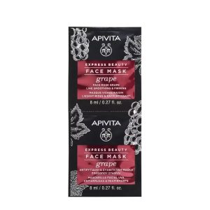 Masca de fata antirid cu extract de struguri, 2*8 ml, Apivita