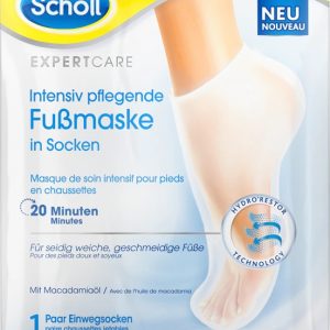 Masca hidratanta de picioare Expert Care cu ulei de Macadamia, uree si unt de Sheea, 2 bucati, Scholl