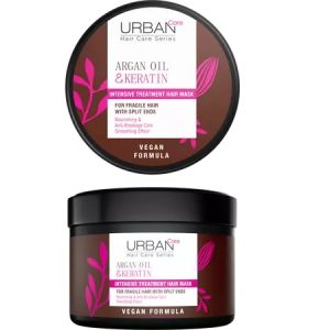 Masca intensiva pentru par cu ulei de argan si keratina, 230ml, Urban Care
