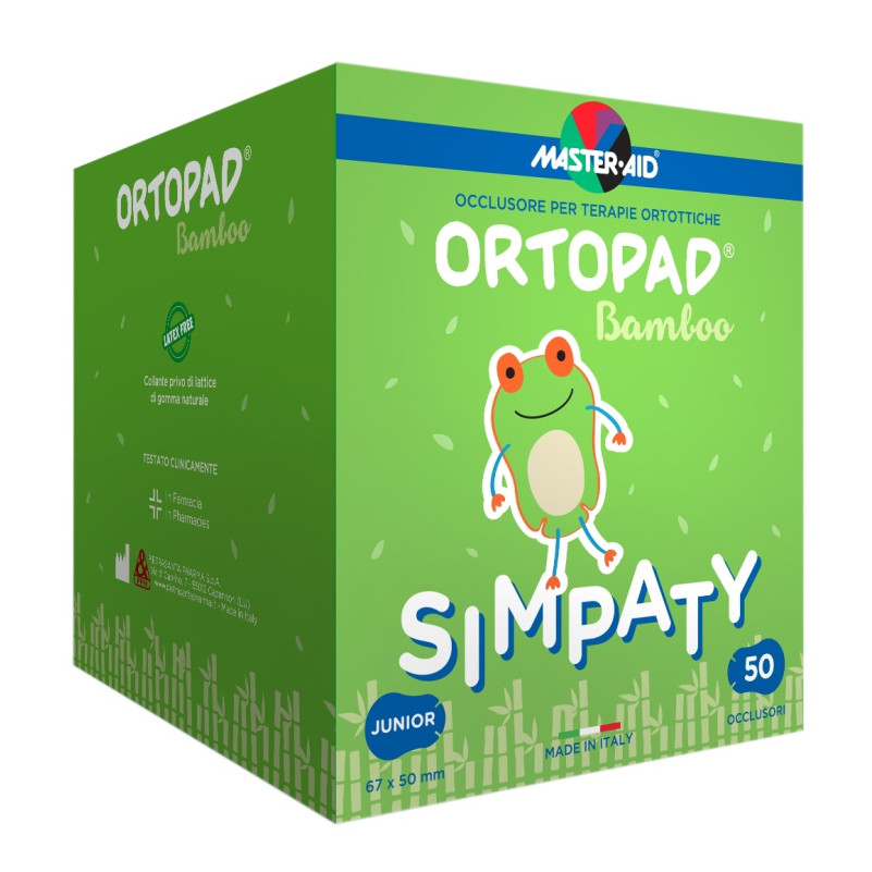 MASTER-AID Ocluzor copii ORTOPAD Simpaty Junior 67x50mm x50 buc